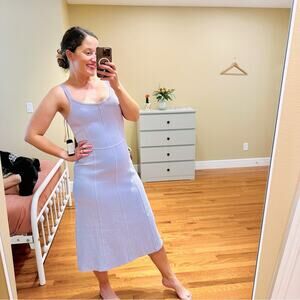 NWT mariam anna barska Purple Lavender Sexy Bodycon Maxi Dress Medium